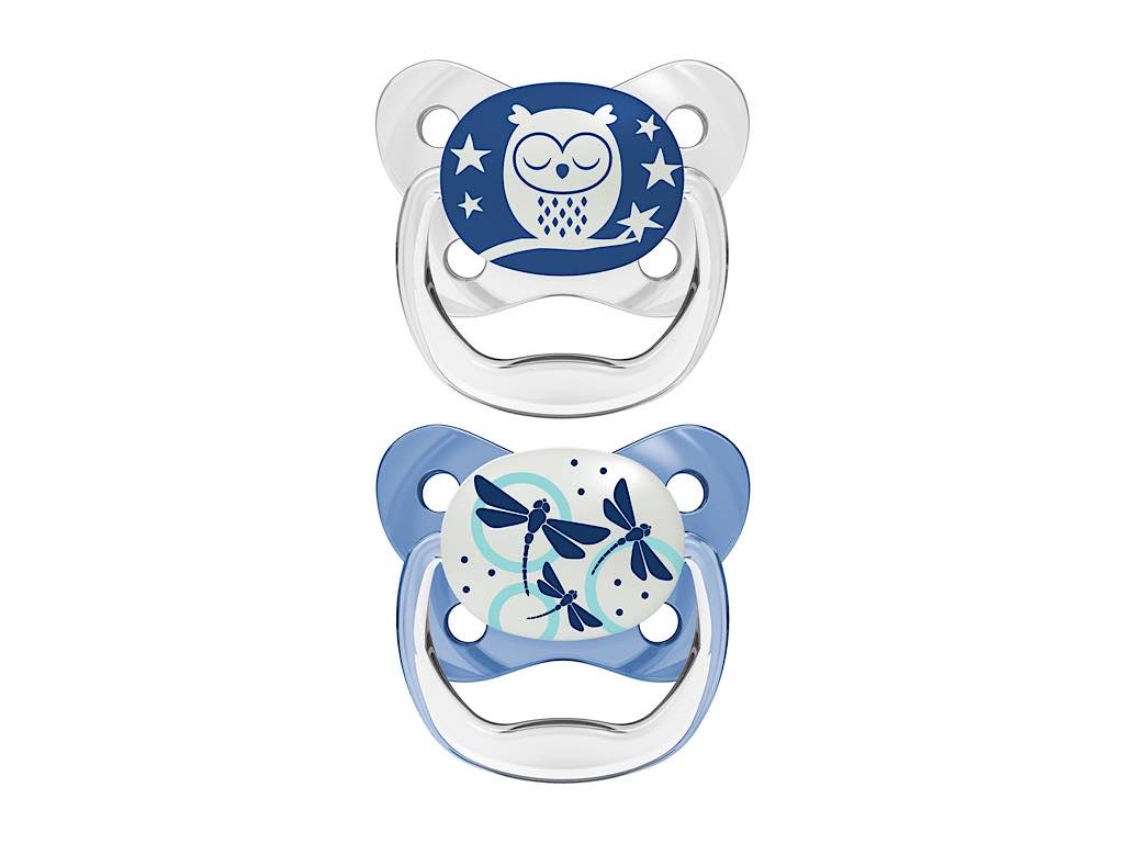 پستانک شبرنگ ارتودنسی نوزادی 6-0 ماه دوعددی دکتر براون Dr Browns