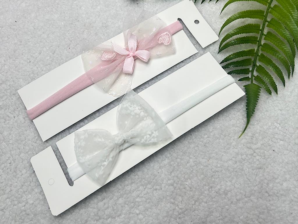 هدبند تور طرحدار دارای رنگبندی