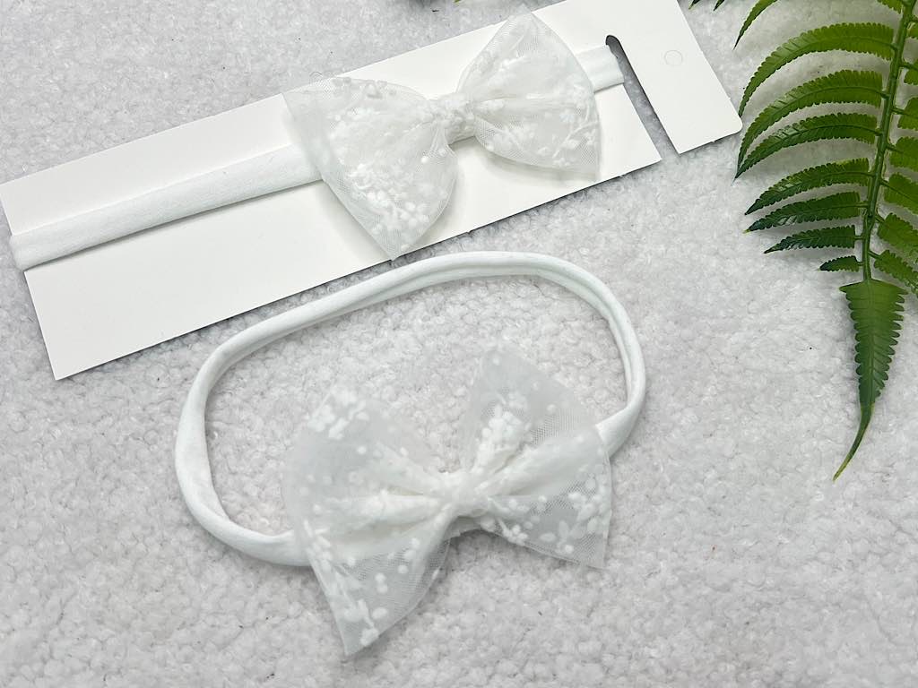 هدبند تور طرحدار دارای رنگبندی