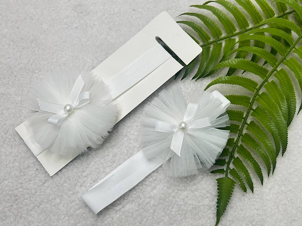 هدبند تور و مروارید دارای رنگبندی