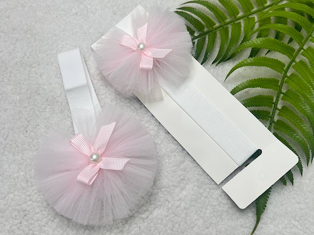 هدبند تور و مروارید دارای رنگبندی