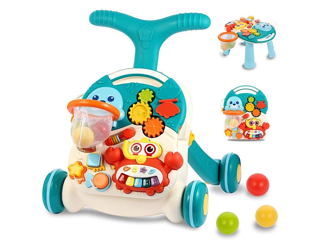 واکر موزیکال و میز بازی کودک 2 کاره اسباب بازی هانگر huanger