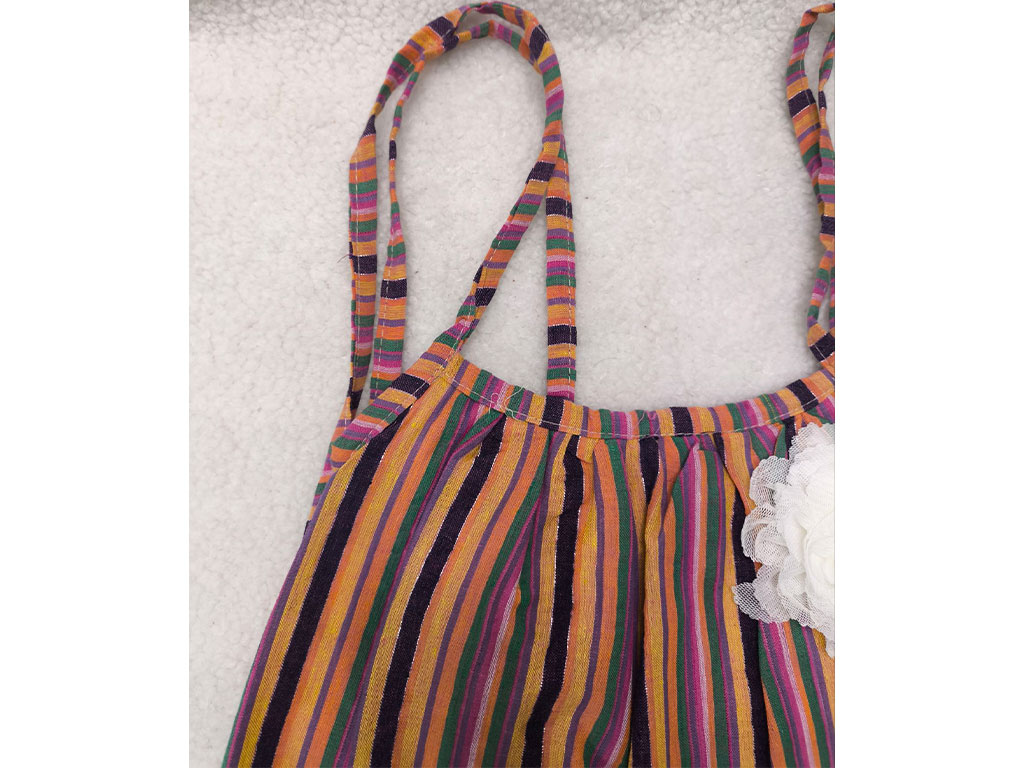 سارافون بند دار هاوایی رنگ طرح گل هدبند دار