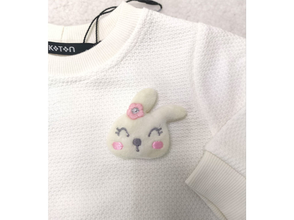 بلوز و شلوار طرح خرگوش پنبه بیسکوئیتی