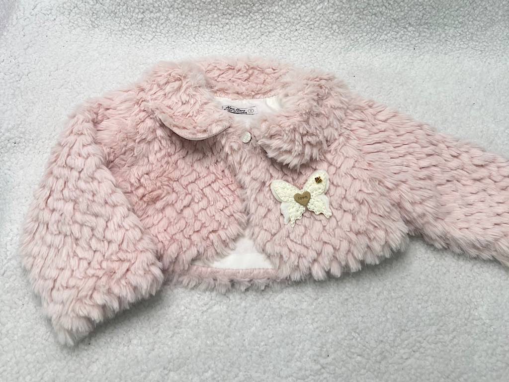 کت و سارافون نوزادی دخترانه پارچه طرح اکلیلی نیوبرن New Born