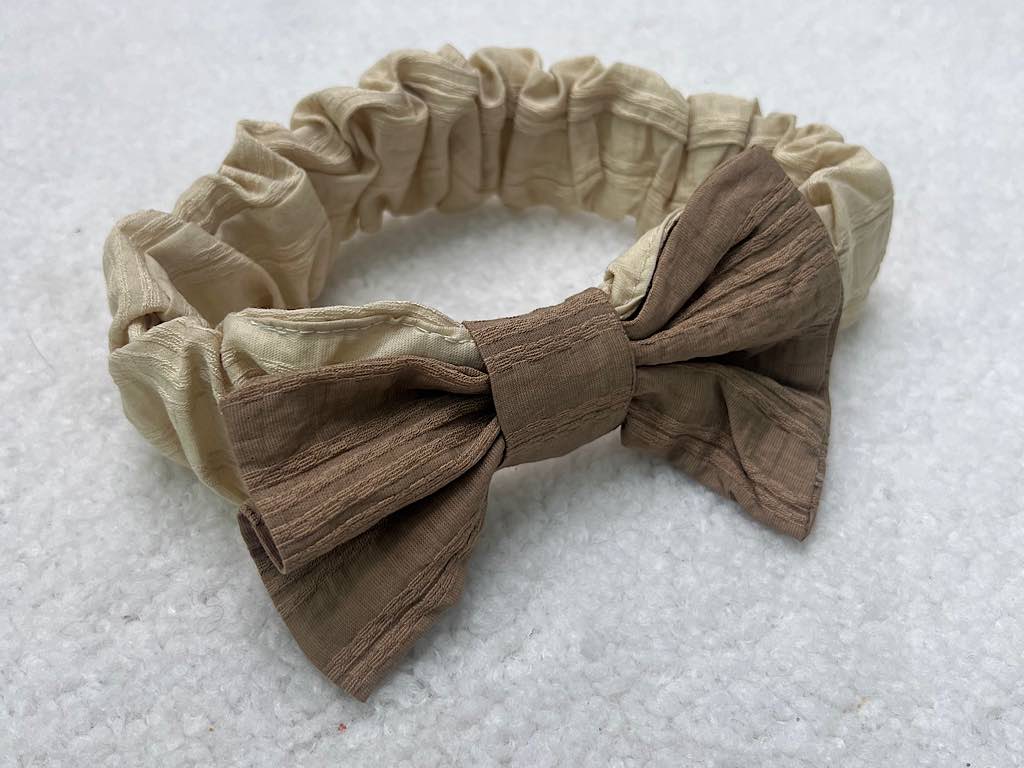 سارافون پاپیون بزرگ کرم هدبند دار بدون آستین