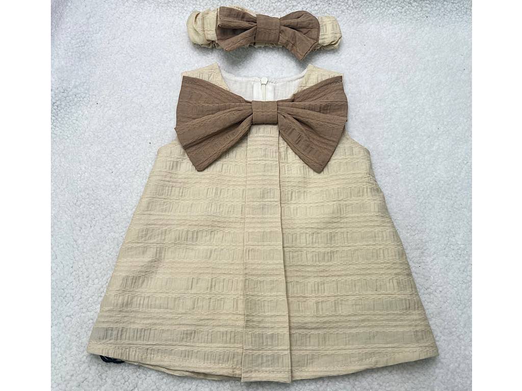 سارافون پاپیون بزرگ کرم هدبند دار بدون آستین