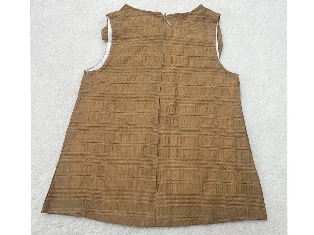 سارافون پاپیون بزرگ شکلاتی هدبند دار بدون آستین