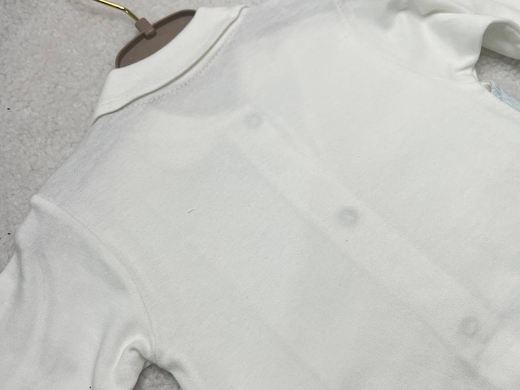 سرهمی جوراب و جلیقه دار نوزادی پسرانه سفید با جلیقه آبی  رنگ  بب لینا BEBELINNA