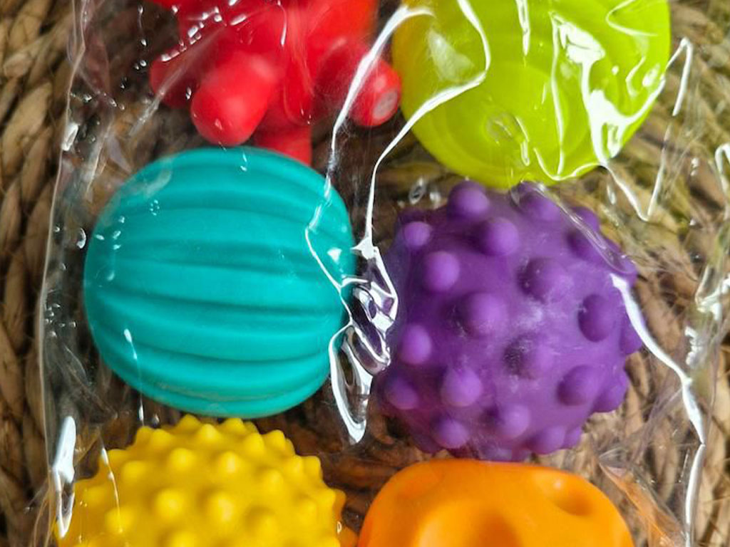 توپ حسی سوتی 6 عددی نوزادی بیبی لاو