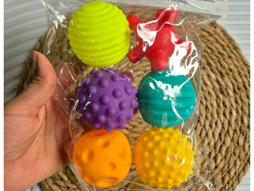 توپ حسی سوتی 6 عددی نوزادی بیبی لاو