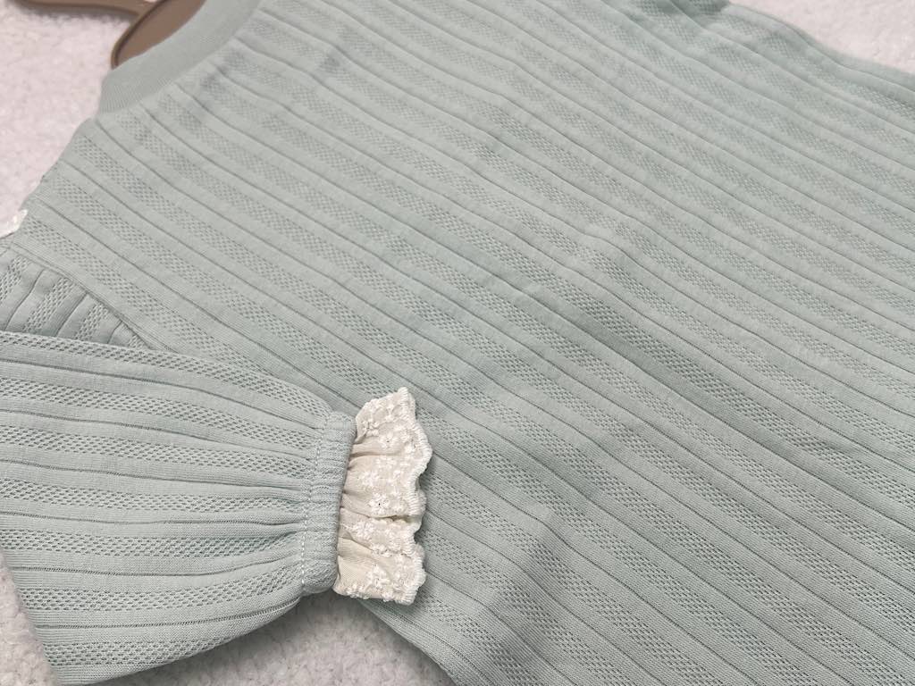 سرهمی نوزادی دخترانه سبز آبی رنگ g.a.y. e