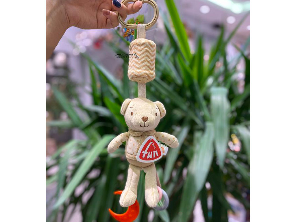 آویز کریر دندانگیردار جغجغه ای فان بیبی fun baby