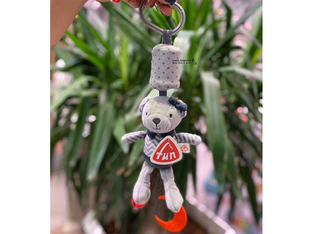 آویز کریر دندانگیردار جغجغه ای فان بیبی fun baby