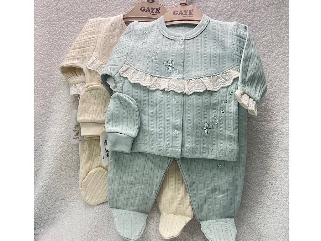 ست بیمارستانی 5 تکه طرح  زنبور و گل G.a.y.e ترکیه