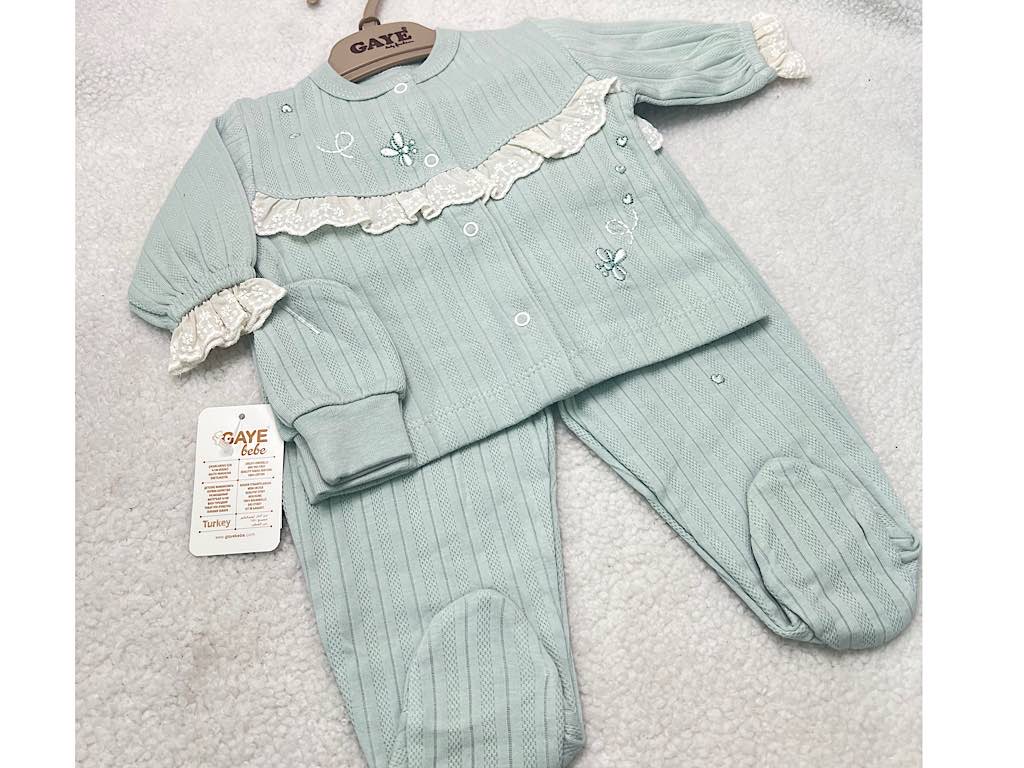 ست بیمارستانی 5 تکه طرح  زنبور و گل G.a.y.e ترکیه