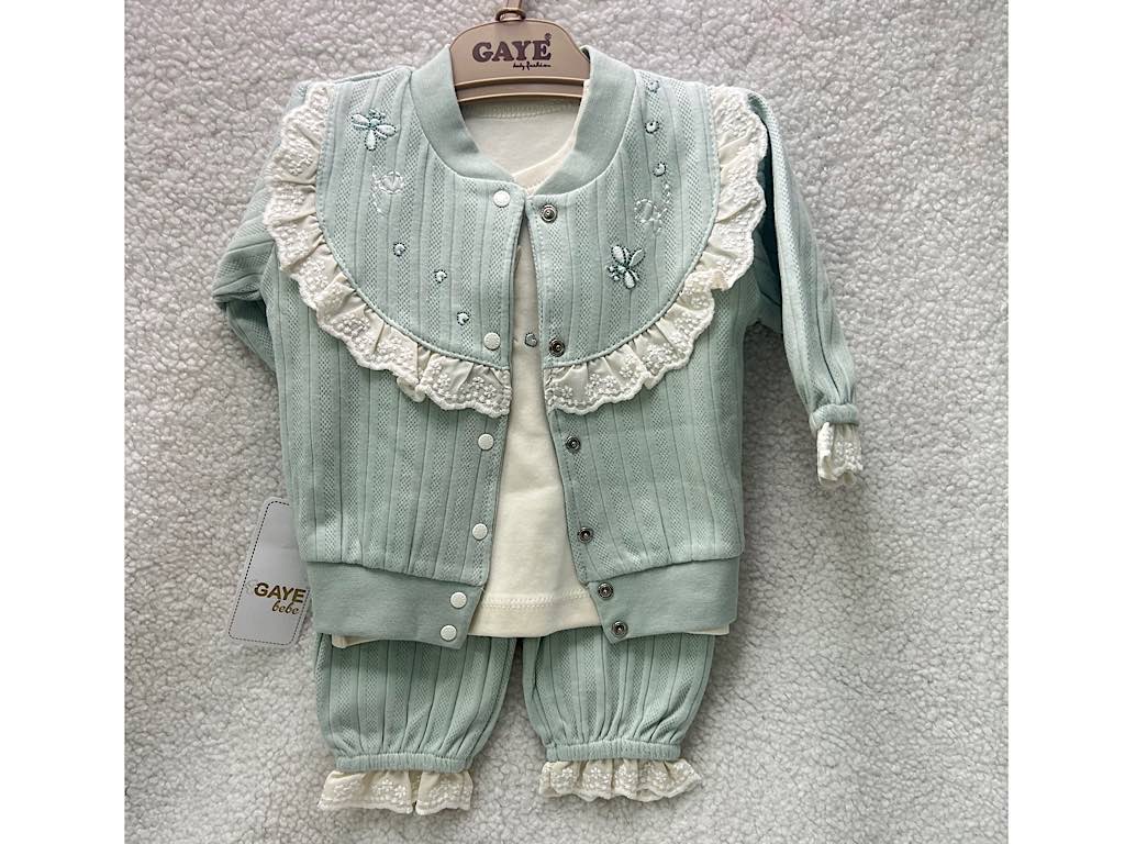 ست 3 تکه نوزادی طرح  ماهی tonton ترکیه