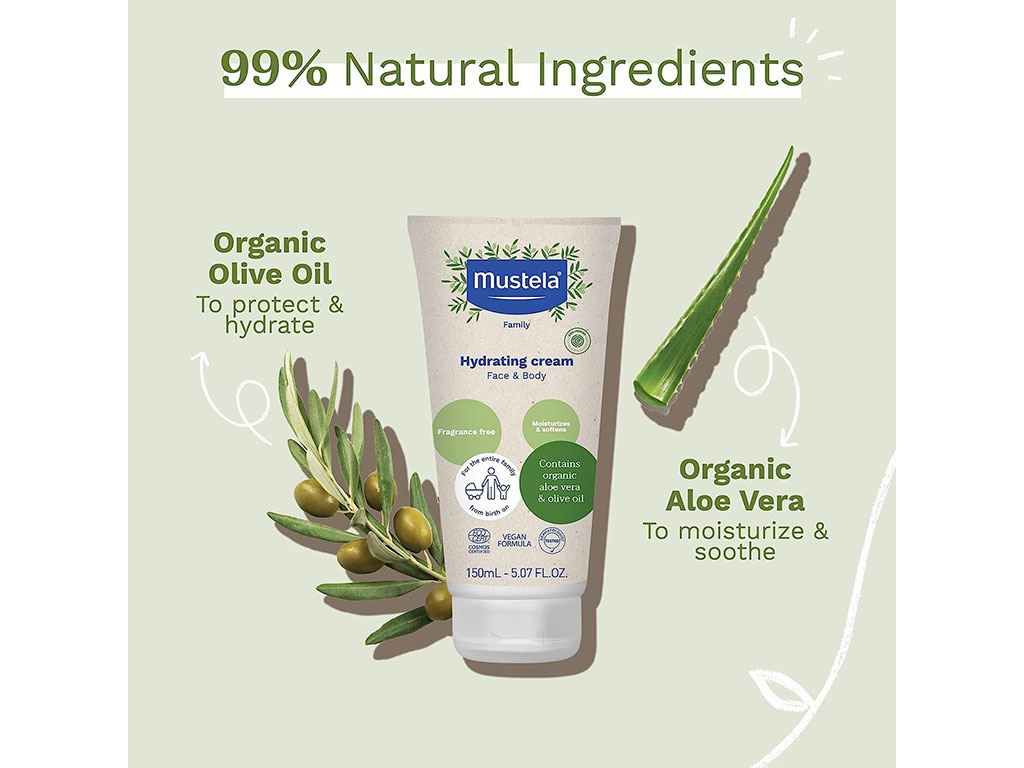 کرم مرطوب‌کننده ارگانیک موستلا  Mustela Hydrating Cream Bio Organic