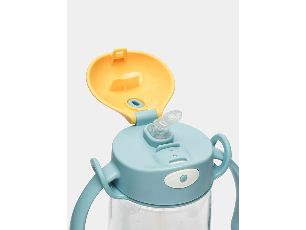 لیوان نی دار دسته دار حجم 380 میلی لیتر فانتزی