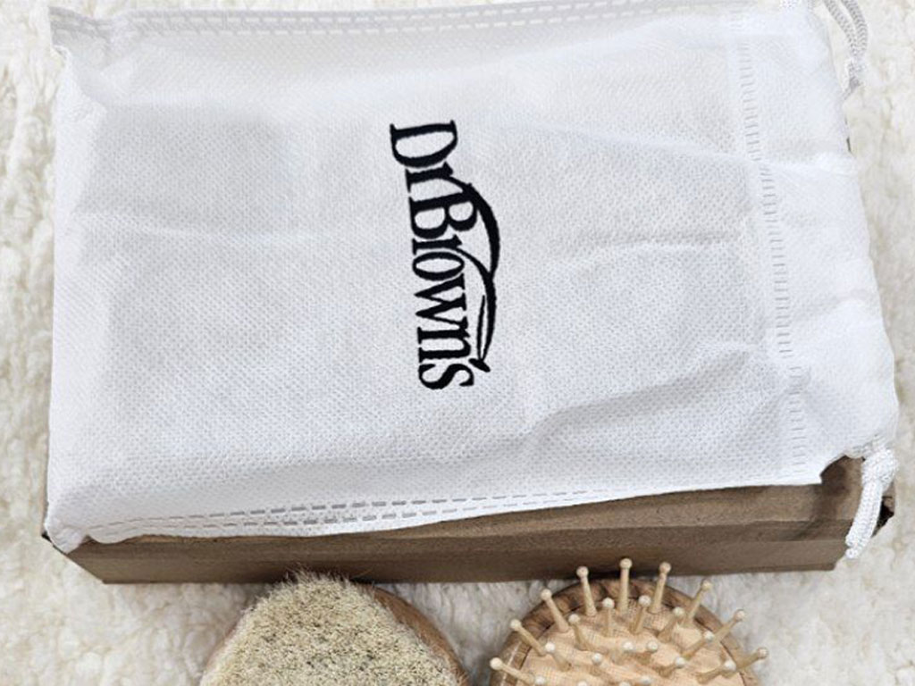 ست شانه و برس چوبی نوزادی دکتر براون dr brown