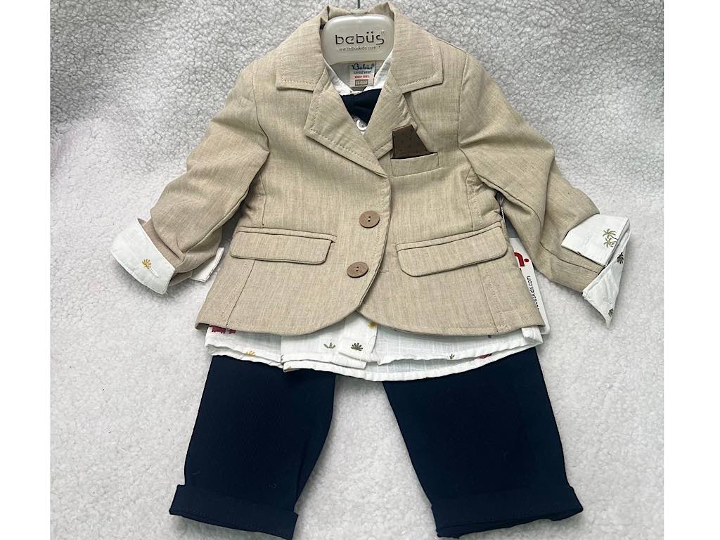 ست مجلسی کت و شلوار و شومیز و پاپیون bebus ترکیه