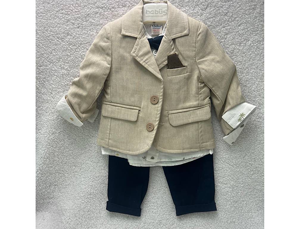 ست مجلسی کت و شلوار و شومیز و پاپیون bebus ترکیه