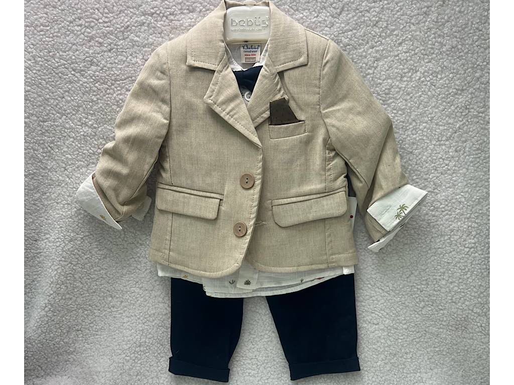 ست مجلسی کت و شلوار و شومیز و پاپیون bebus ترکیه