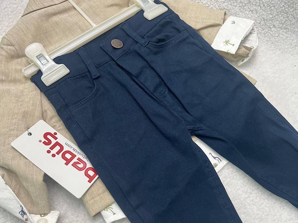 ست مجلسی کت و شلوار و شومیز و پاپیون bebus ترکیه