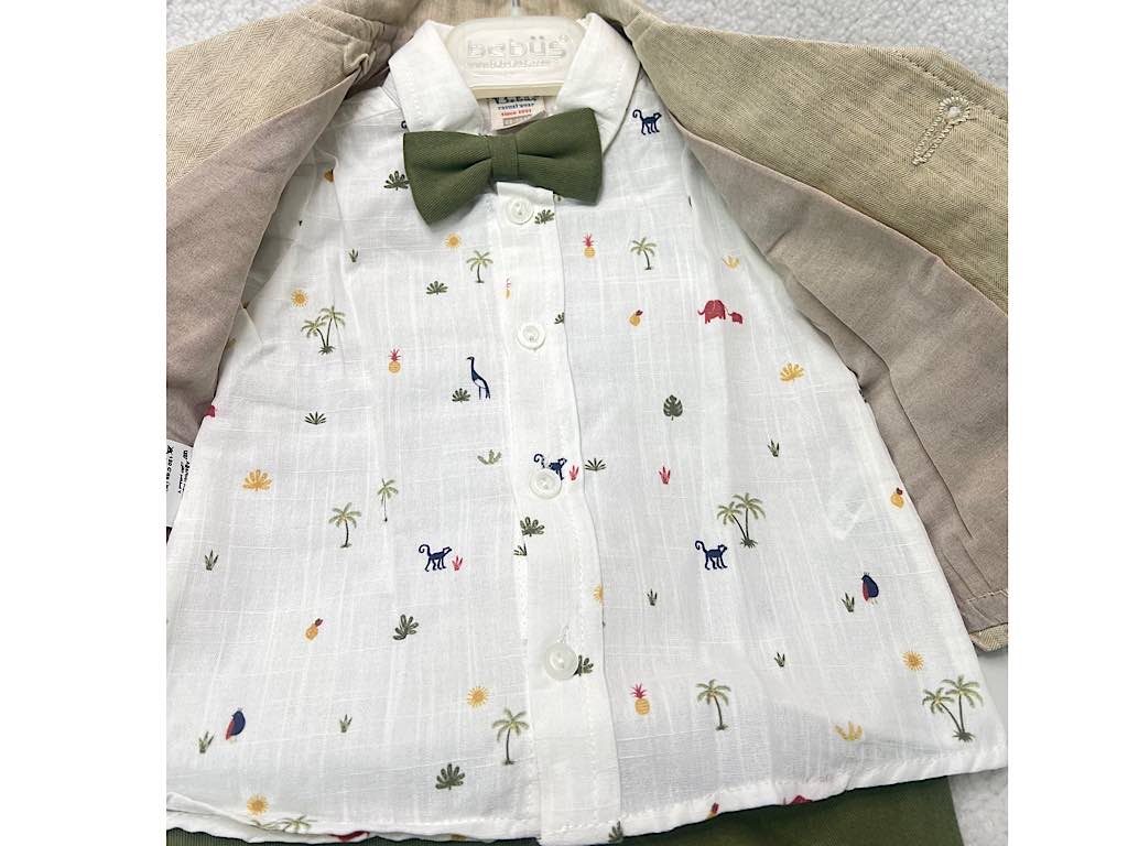 ست مجلسی کت و شلوار و شومیز و پاپیون bebus ترکیه