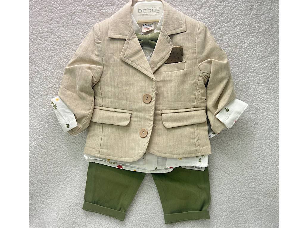 ست مجلسی کت و شلوار و شومیز و پاپیون bebus ترکیه