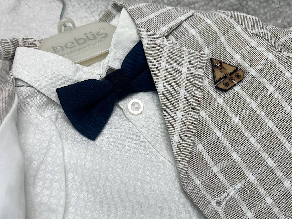 ست مجلسی کت و شلوار و شومیز و پاپیون bebus ترکیه