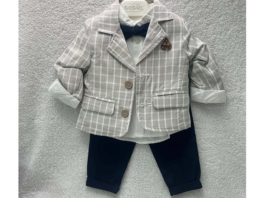 ست مجلسی کت و شلوار و شومیز و پاپیون bebus ترکیه