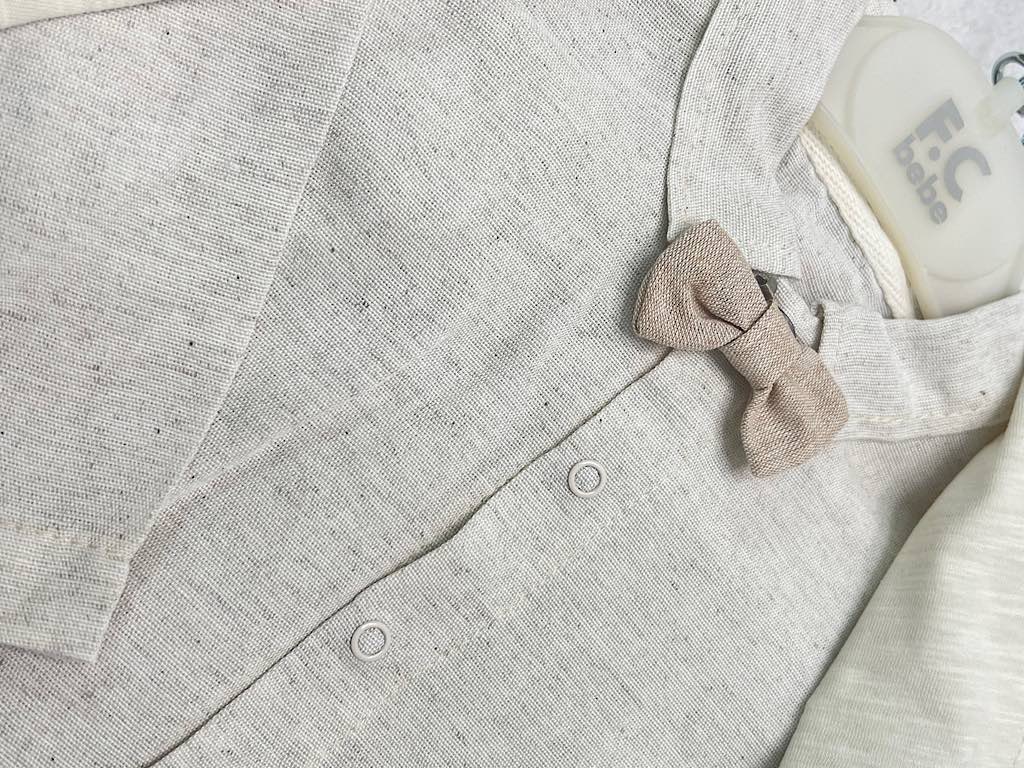 ست مجلسی کت و شلوار و شومیز و پاپیون نوزادی f.c bebe ترکیه