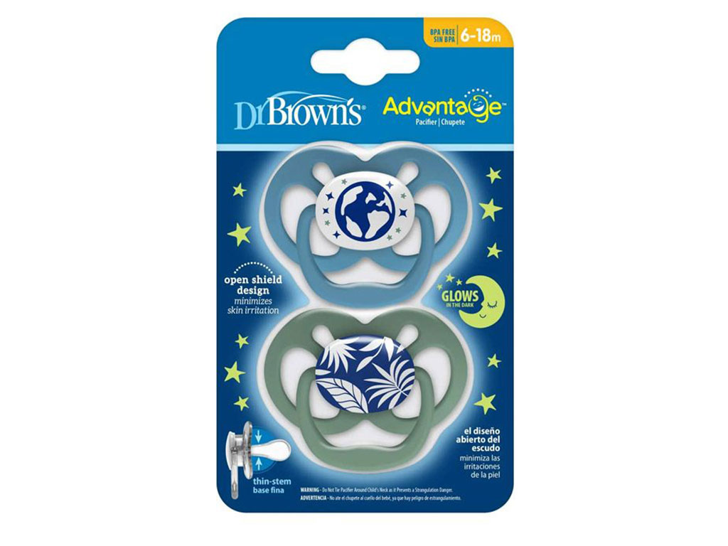 پستانک سیلیکونی نوزادی 18-6 ماه دوعددی دکتر براون Dr Browns