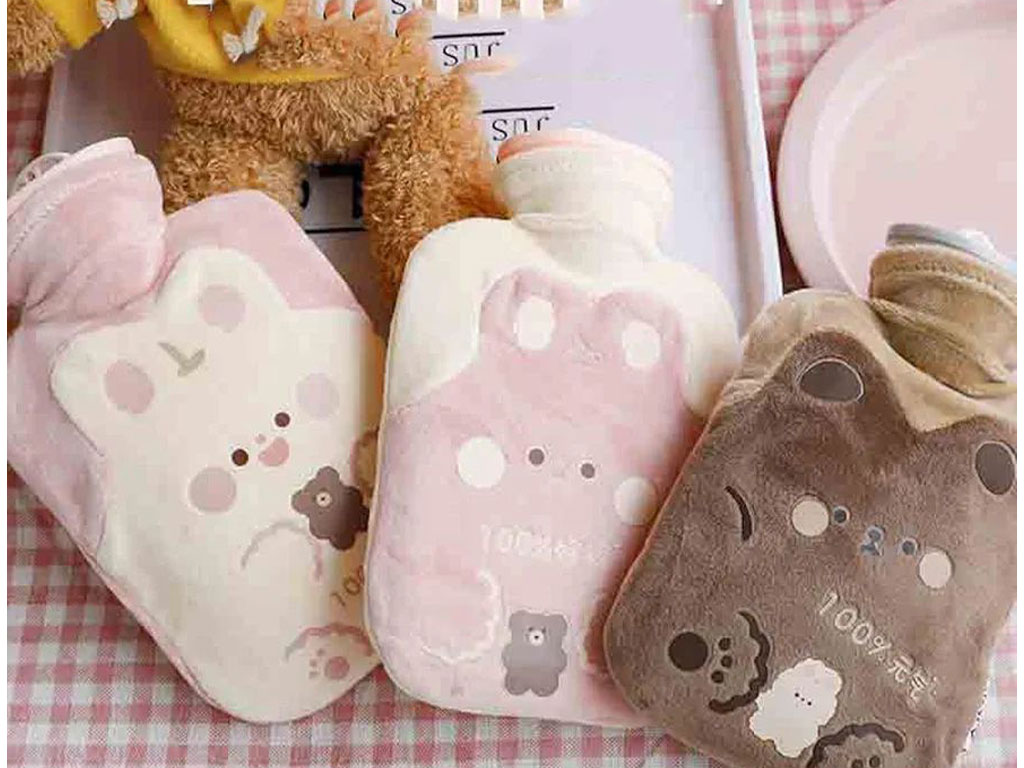 کیسه آب گرم نوزاد و کودک طرح مخملی