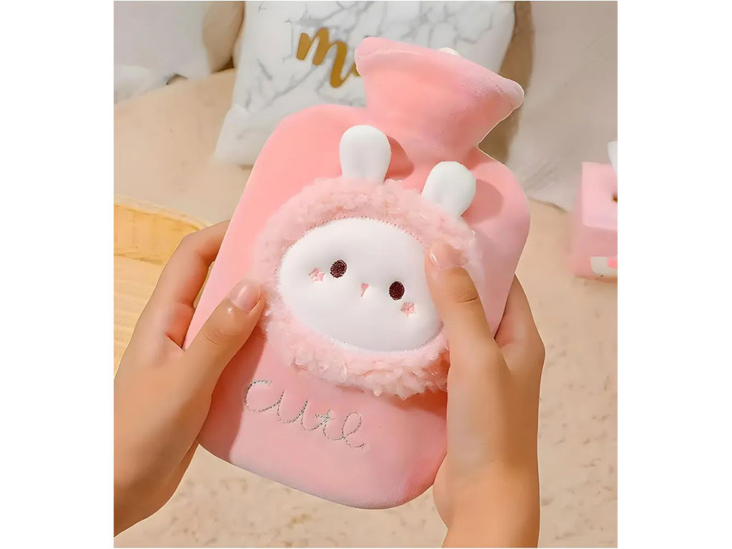 کیسه آب گرم نوزاد و کودک طرح مخملی سر حیوانات