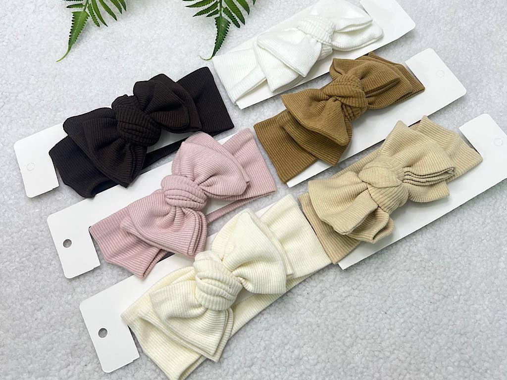 هدبند کبریتی  با پاپیون درشت دارای رنگ بندی