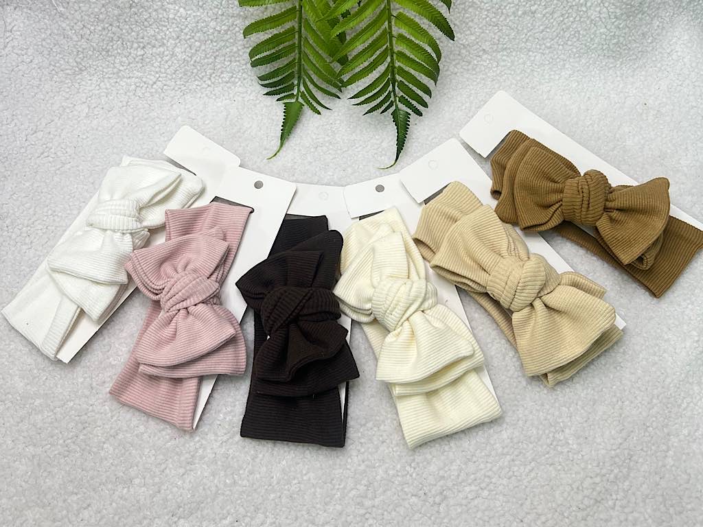 هدبند کبریتی  با پاپیون درشت دارای رنگ بندی