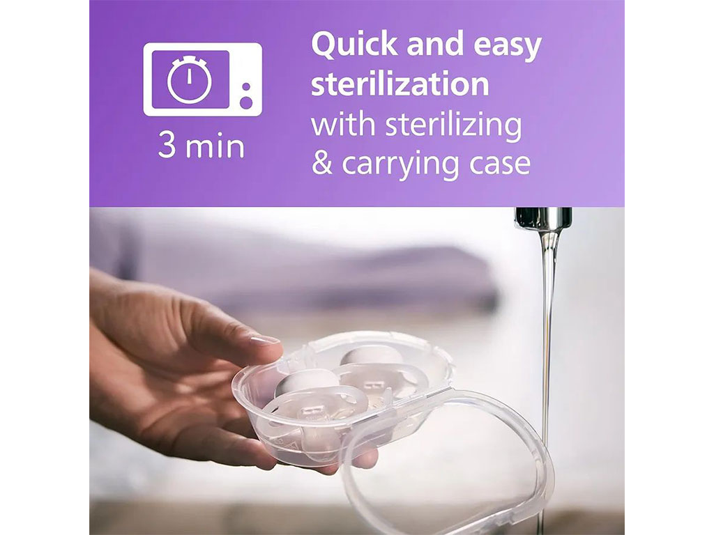 پستانک ارتودنسی دو عددی نوزادی2-0 ماه مدل ultra soft فیلیپس اونت philips avent