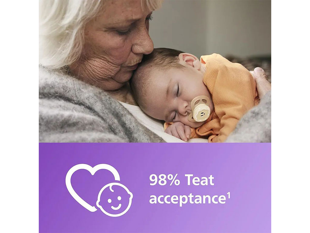 پستانک ارتودنسی دو عددی نوزادی2-0 ماه مدل ultra soft فیلیپس اونت philips avent