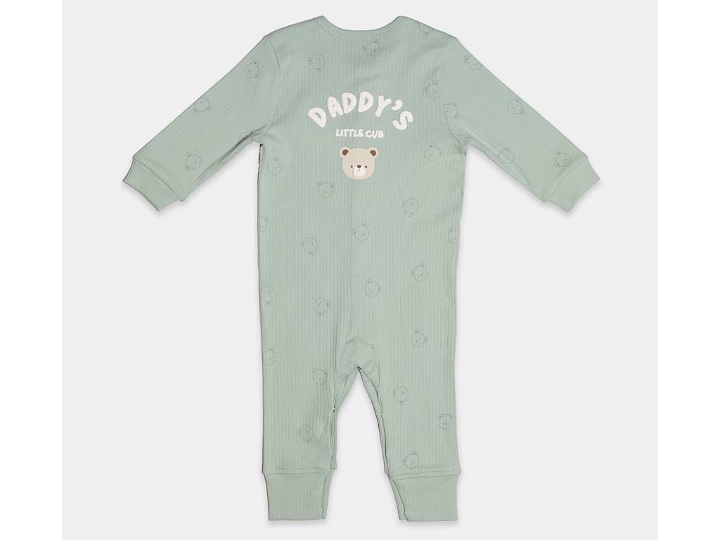 سرهمی نوزادی سبز رنگ طرح تدی مدل FARDIS پاپو papo