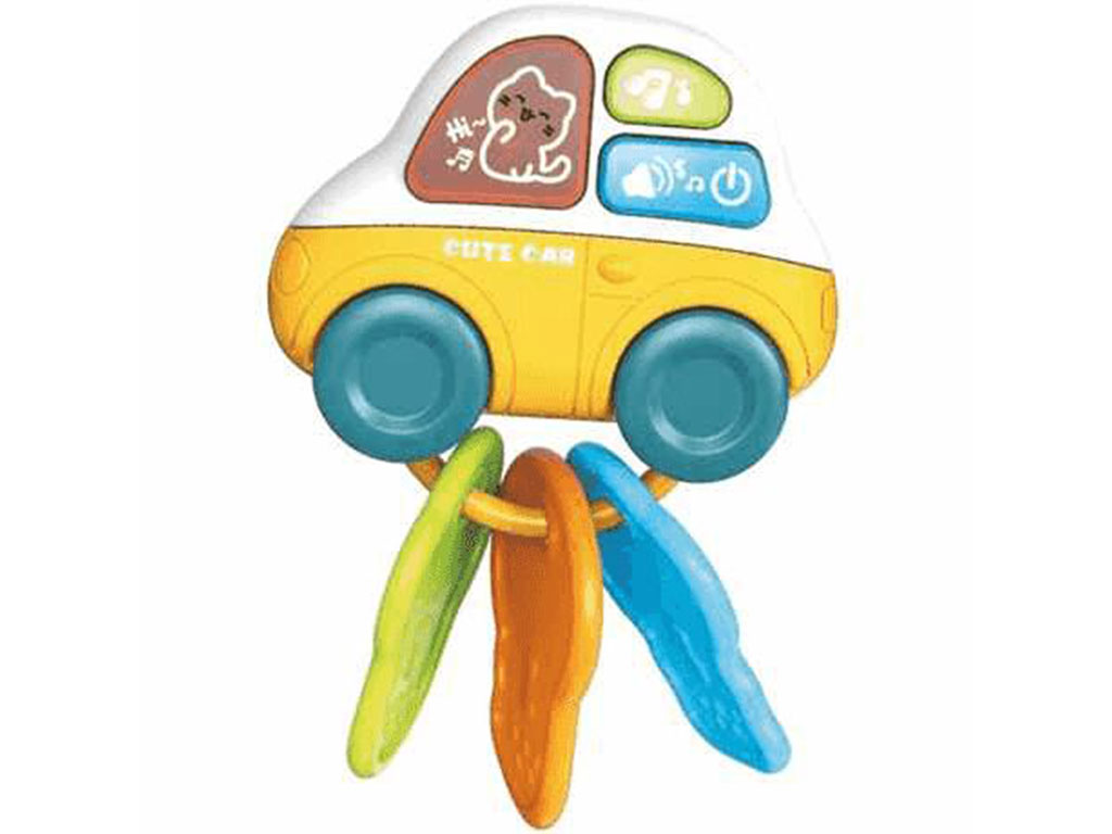 دندانگیر و جا سوئیچی موزیکال و چراغدار happy grow