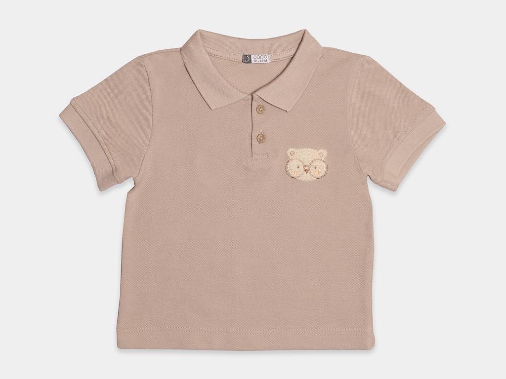 تیشرت جودون  و شلوارک جین دودی  پسرانه طرح تدی  مدل  shaya پاپو papo