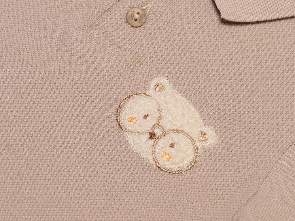 تیشرت جودون  و شلوارک جین دودی  پسرانه طرح تدی  مدل  shaya پاپو papo