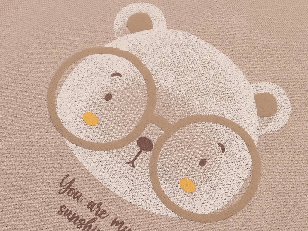 تیشرت جودون  و شلوارک جین دودی  پسرانه طرح تدی  مدل  shaya پاپو papo