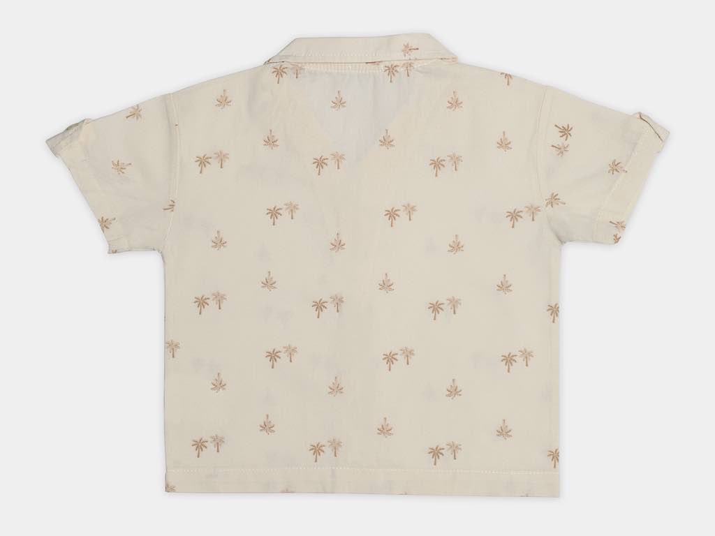 شومیز و شلوارک نخی پسرانه طرح هاوایی مدل  radman پاپو papo