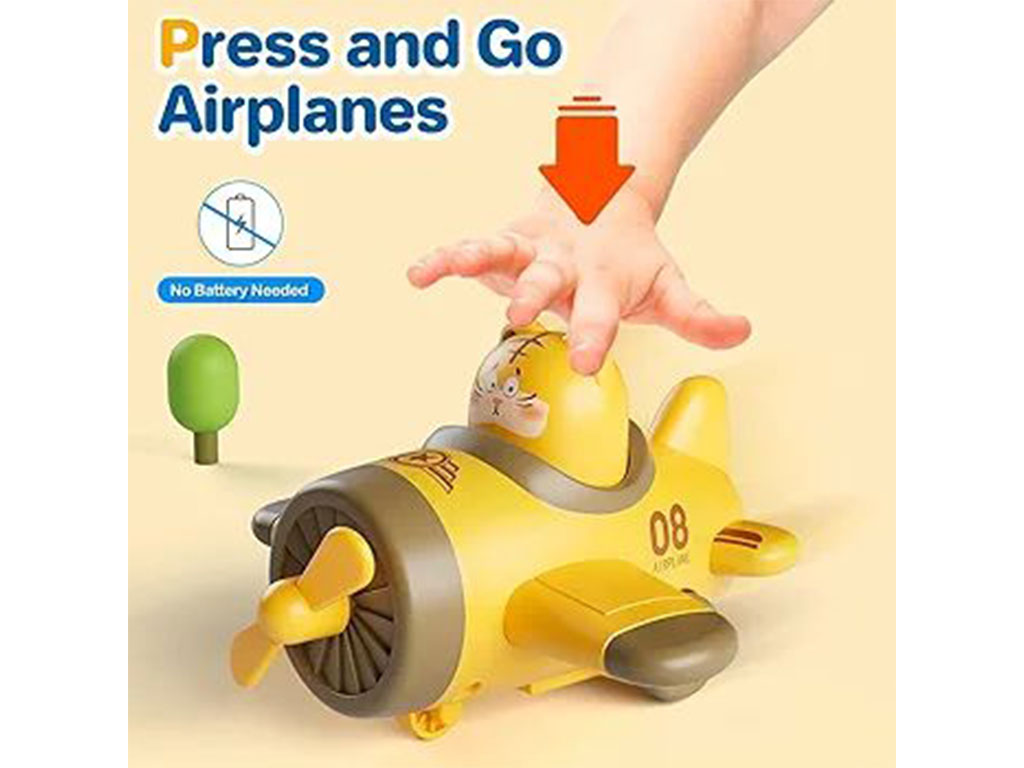 هواپیما فشاری اسباب بازی حیوانات