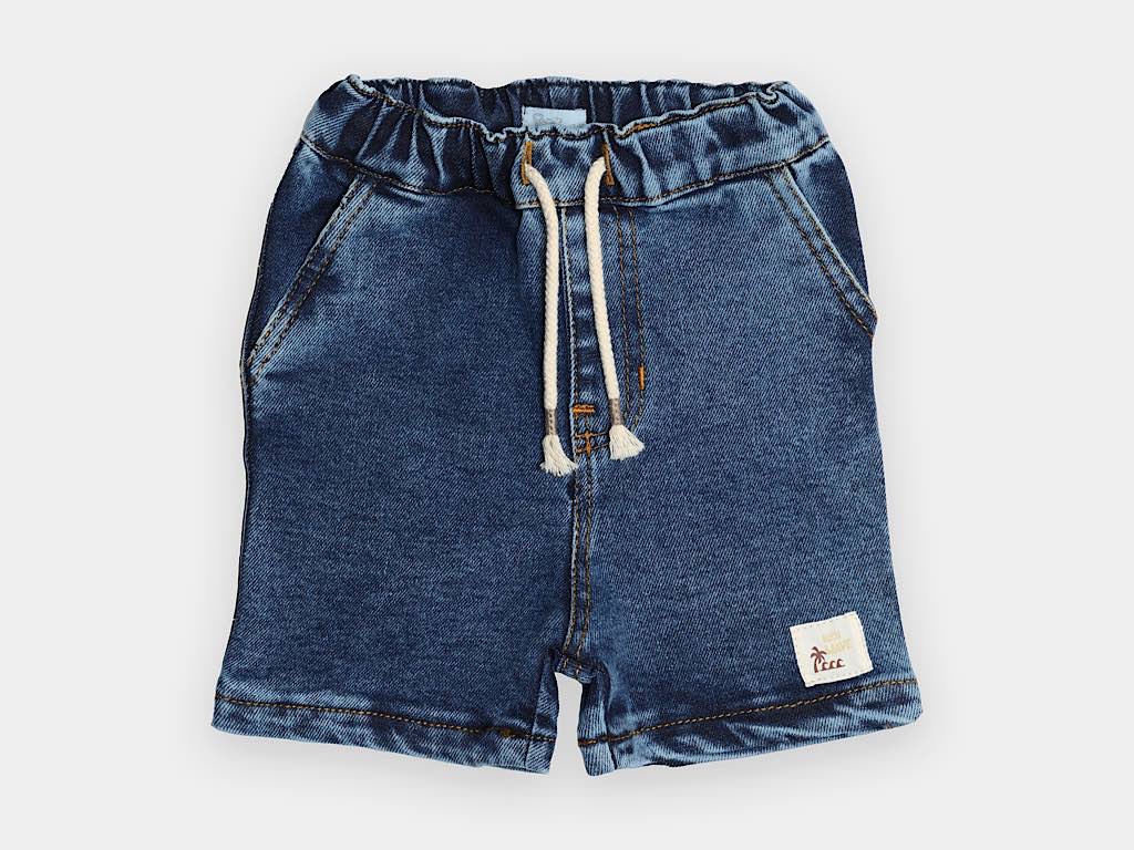 تیشرت جودون و شلوارک جین پسرانه طرح نخل مدل kouhyar پاپو papo