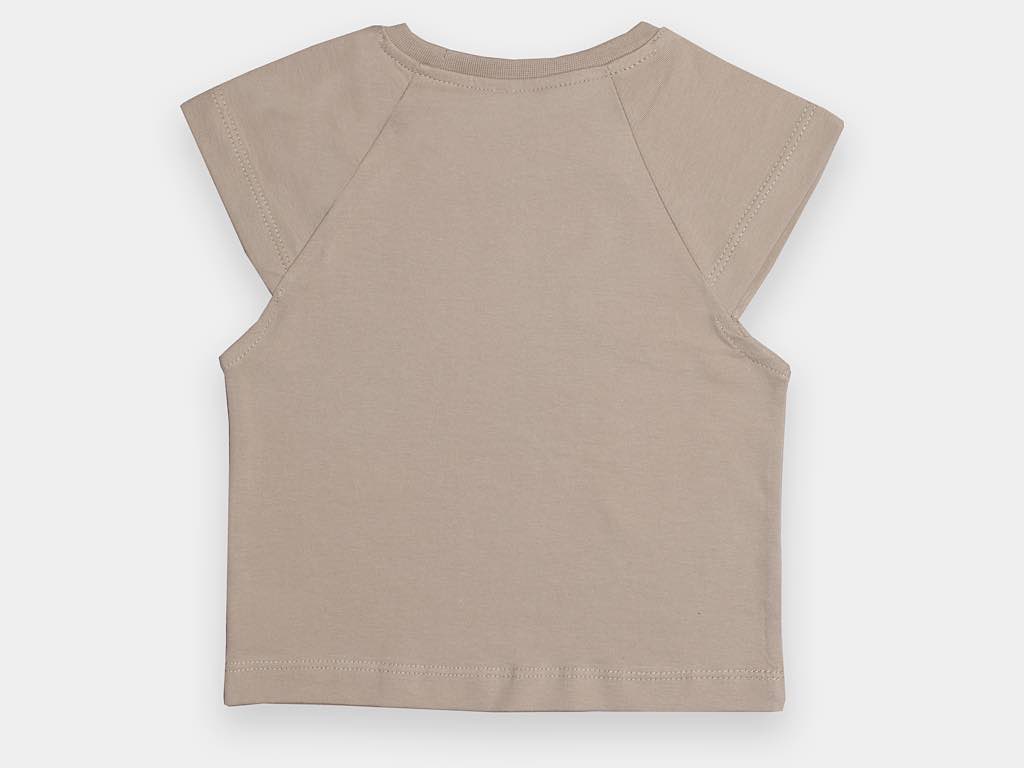 تیشرت و شلوارک کتان دخترانه طرح دختر و گربه مدل  SHABNAM پاپو papo