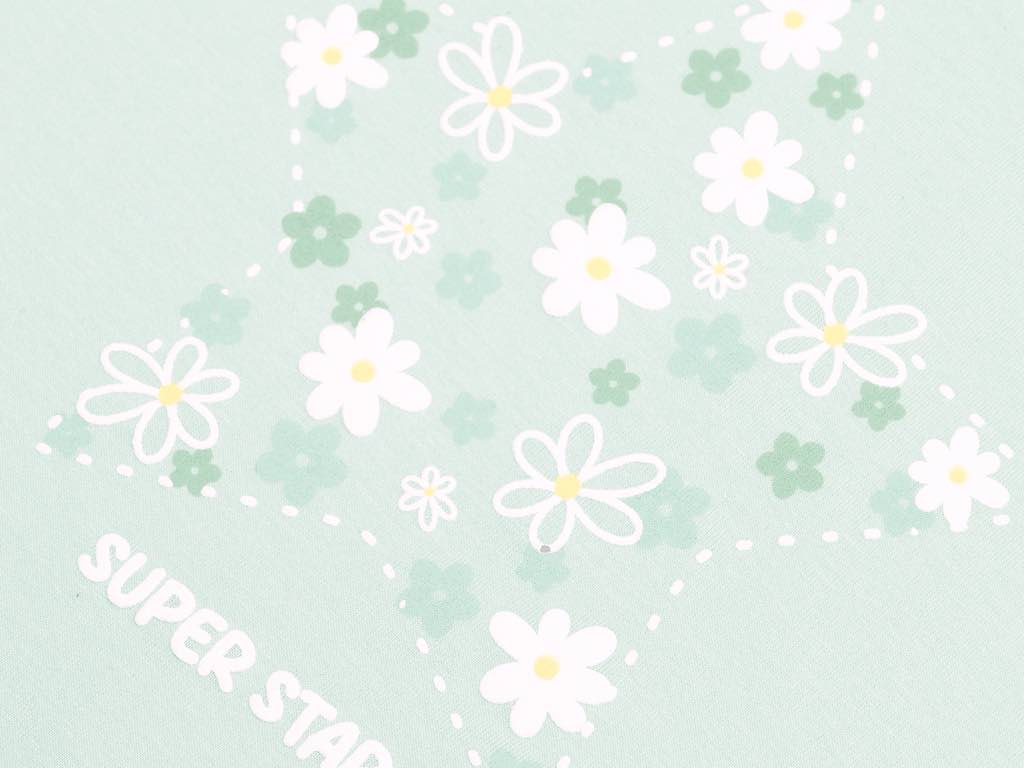 تیشرت و شلوارک جین دخترانه طرح گل  مدل  NIKOO پاپو papo